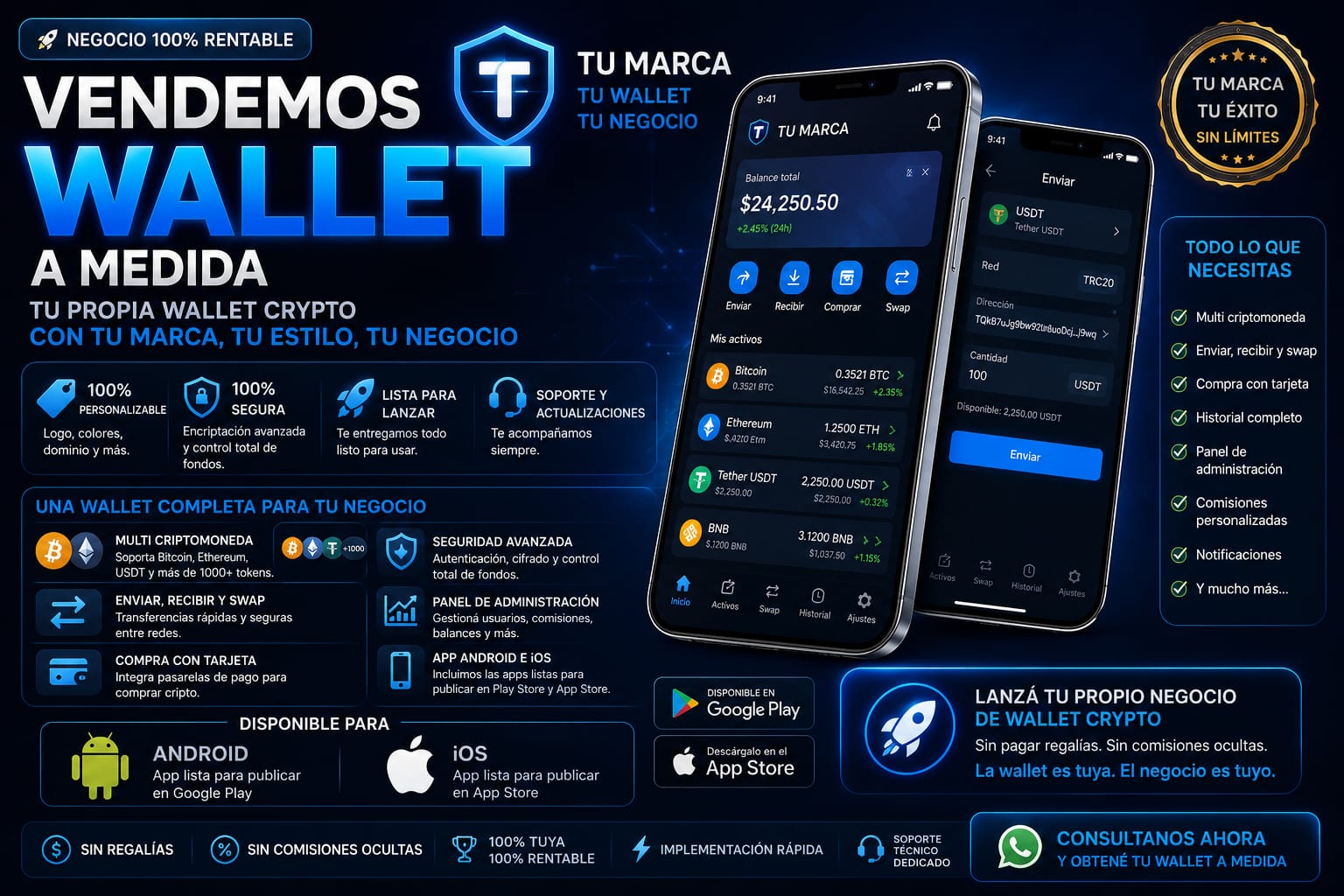 Wallet digital a medida
